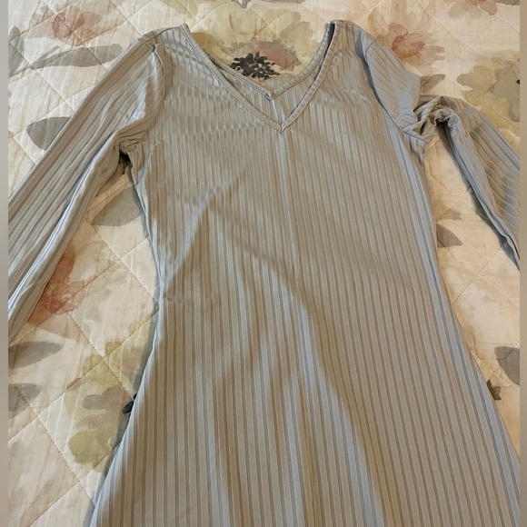 Form Fitting Grey Maxi Dress - Picture 1 of 5